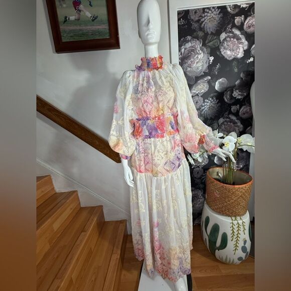 Elliatt Grandeur Long-Sleeve Floral
Organza A-Line Midi Dress/ size L - Picture 7 of 12